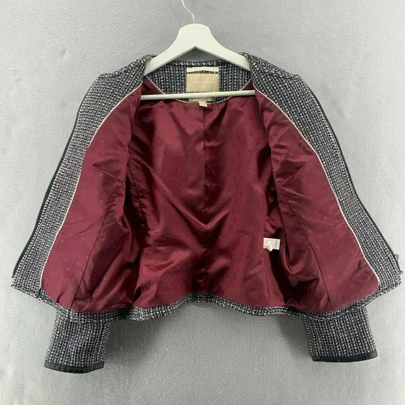 Banana Republic Black and White Tweed Blazer - Picture 4 of 12